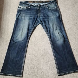 Rock Revival Hobert Slim Boot Stretch Jean 42-Waist 34-Inseam